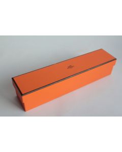 HERMES Boite carton orange 27x6,5x6 cm