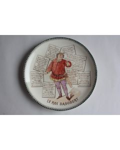 Assiette terre de fer Choisy le Roi Chanson Le Roi Dagobert