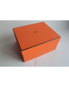 HERMES Boite carton orange 20,5x17,5x10cm Samarcande