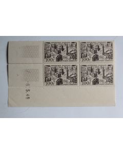 Timbres France bloc x4 poste aérienne 100f Lille N°24 daté neuf