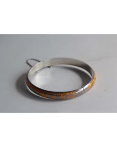 Bracelet jonc argent émaillé