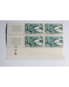Timbres France bloc x4 poste aérienne 200f Bordeaux N°25 daté neuf