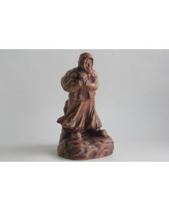Vieille femme céramique Alphonse Cytère Unis France Rambervillers 