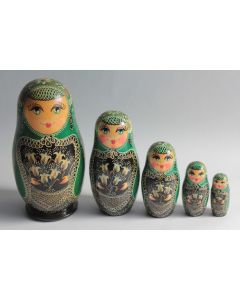 Poupées russes Matriochkas bois peint