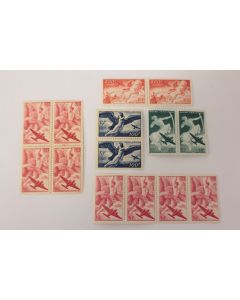 Timbres France paires poste aérienne série complète 1946 neufs