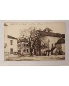 CPA Ain Ceyzérieu La Mairie les écoles l'église