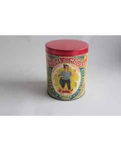 Boîte à bonbons tôle lithographiée La chique du mousse F&V. Bermond