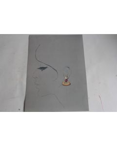 Photo dessin original Boucles d'oreilles bijoux