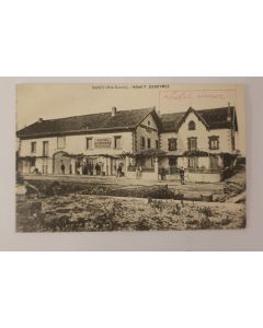 CPA Haute-Savoie Bassy Hôtel F. Dereymez Épicerie