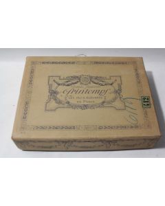 Boîte carton lithographiée Art Nouveau Grands magasins du Printemps