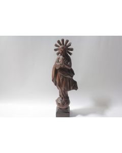 Ancienne Sculpture bois Vierge de l'Immaculée Conception