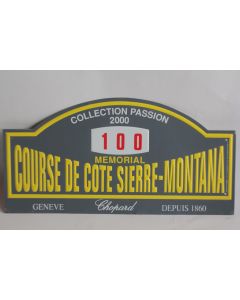 Plaque mémorial Course de côte Sierre-Montana 2000 Chopard
