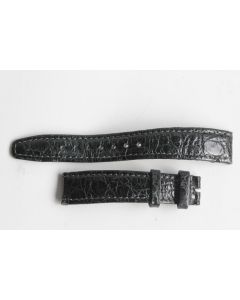 Bracelet montre Fridrich croco noir 16 mm