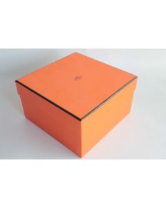 HERMES Boite carton orange 17x17x9 cm