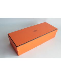 HERMES Boite carton orange 28x11x7 cm