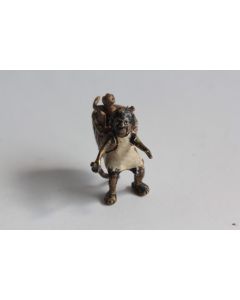 Bronze Viennois Homme portant singe