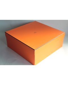 HERMES Boite carton orange 43x43x18 cm Sac Kelly Birkin