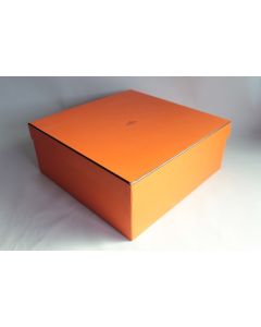 HERMES Boite carton orange 43x43x18 cm Sac Kelly Birkin