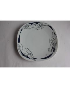 Assiette porcelaine Colombe Langenthal Suisse Hans Erni