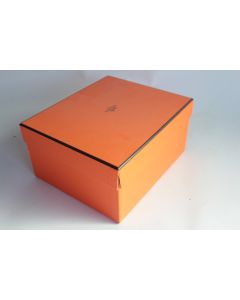 HERMES Boite carton orange 20,5x17,5x10cm Samarcande