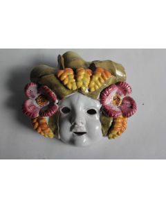 Masque céramique quatre saisons Bacchus Printemps Italie