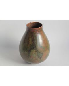 Vase bronze Gasen HASEGAWA Showa Japon