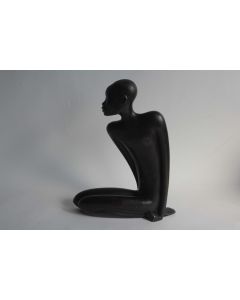 Franz HAGENAUER Bronze Viennois Femme assise africaine WHW Autriche