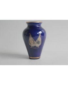 Vase Faïence bleu et or Henry III