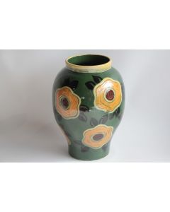 Paul Ami BONIFAS Grand Vase terre vernissée Ferney Voltaire