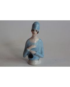 Demi figurine porcelaine Garçonne Art Déco