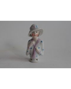 Demi figurine porcelaine Femme Art Déco