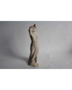 Sculpture Femme nue drapée Achille Emile JACOPIN Art Nouveau