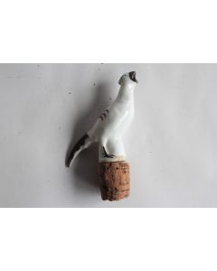 Ancien Bouchon porcelaine bec verseur oiseau