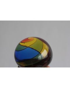 Presse Papier Archimede Seguso Murano Arc en ciel