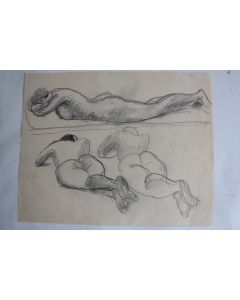 Dessin original Étude de nus allongés