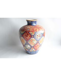 Grand vase porcelaine émaillé Imari Chine