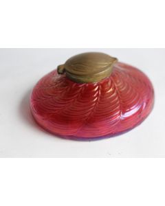 Encrier en verre irisé  Viennois LOETZ - KRALIK Art nouveau