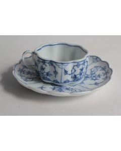 Tasse à moka porcelaine allemande Schosser & Garten