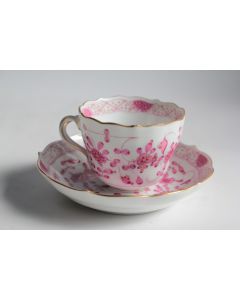 MEISSEN Tasse à café porcelaine Indian Flowers XIXe siècle