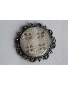 Pendentif nacre et argent Jerusalem