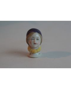 Demi figurine porcelaine Tête de Femme