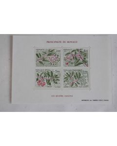 Timbres Monaco bloc les quatre saisons 1989 neufs