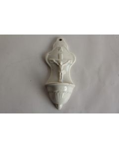 Ancien Bénitier céramique émaillée