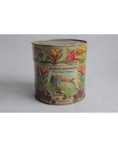 Boîte tôle sérigraphié Gaufrée Heinrich Haeberlein Nurnberg Art Nouveau