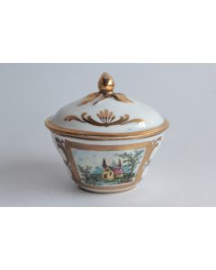 Boite porcelaine Église Chapelle Vieux Paris XIXe siècle