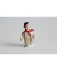 Demi figurine porcelaine Femme Art Déco
