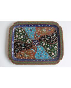 Plateau émaux cloisonnés Japon