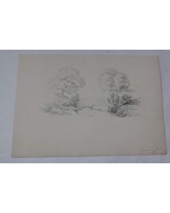 Dessin original Begnins Vaud Suisse XIXe siècle