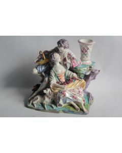 Groupe porcelaine Mennecy XVIIIe siècle