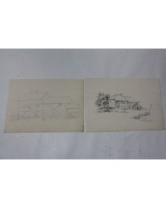 Dessins originaux Poinsins Vaud Suisse XIXe siècle